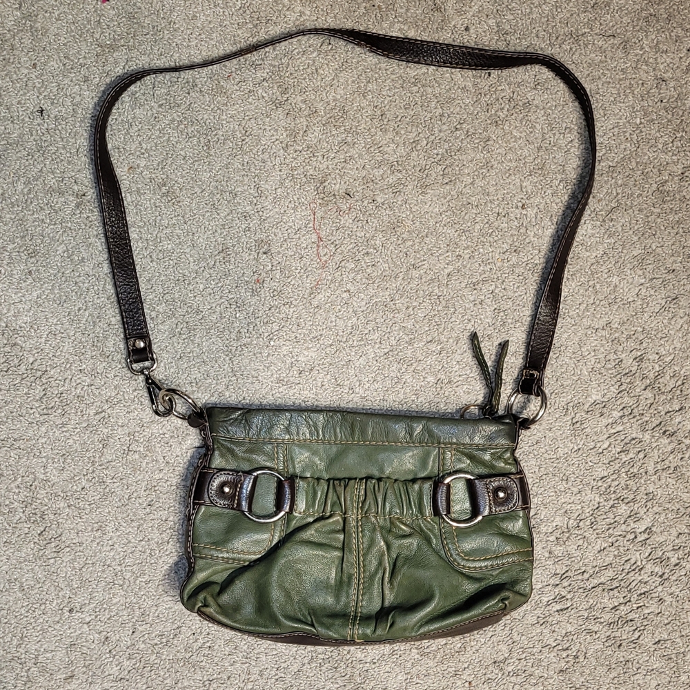 Danier Green Leather Bag - Picture 2 of 8